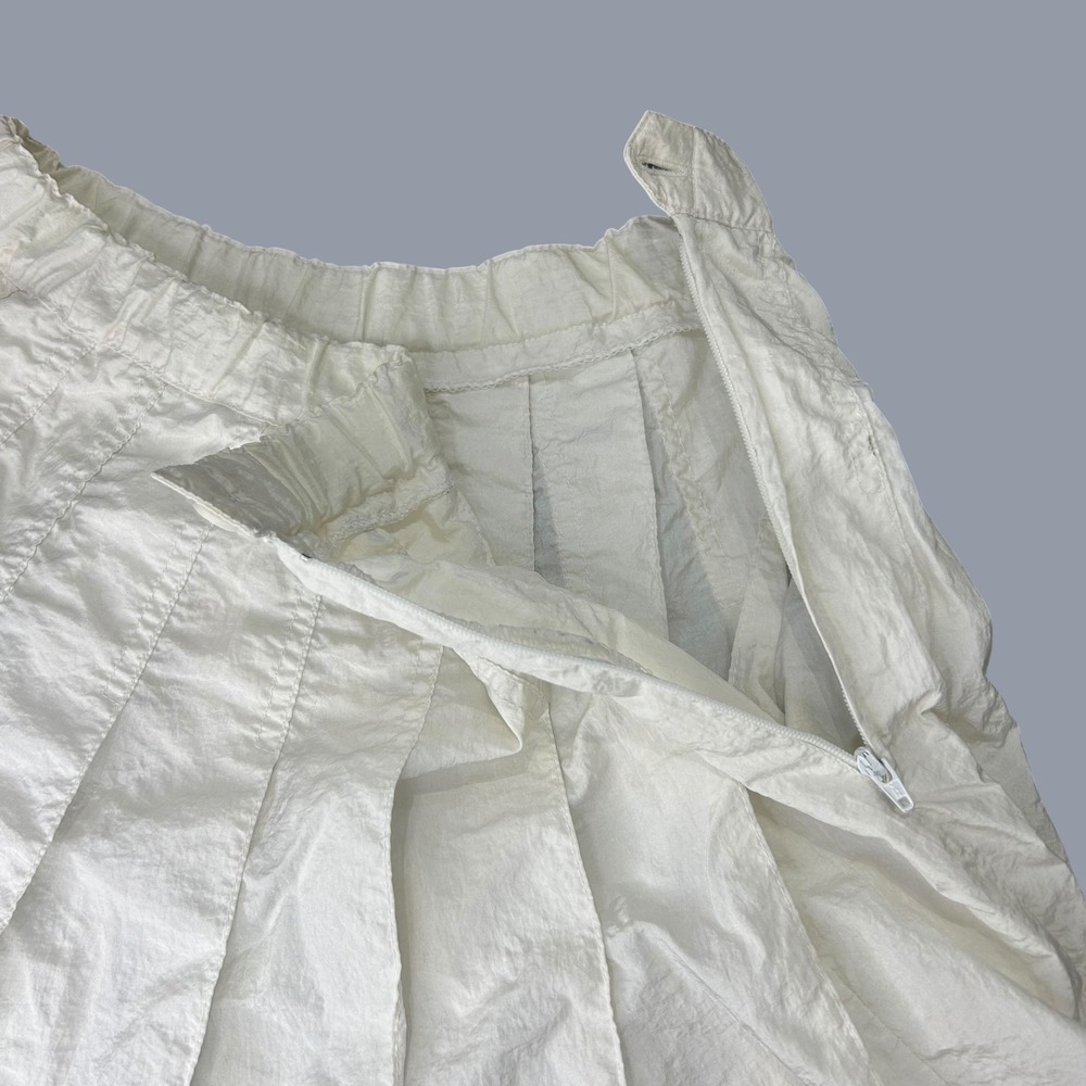 Vintage Nike Blokette Pleated Mini Skirt S M 8 Sporty Coquette White Tenniscore - Picture 6 of 8